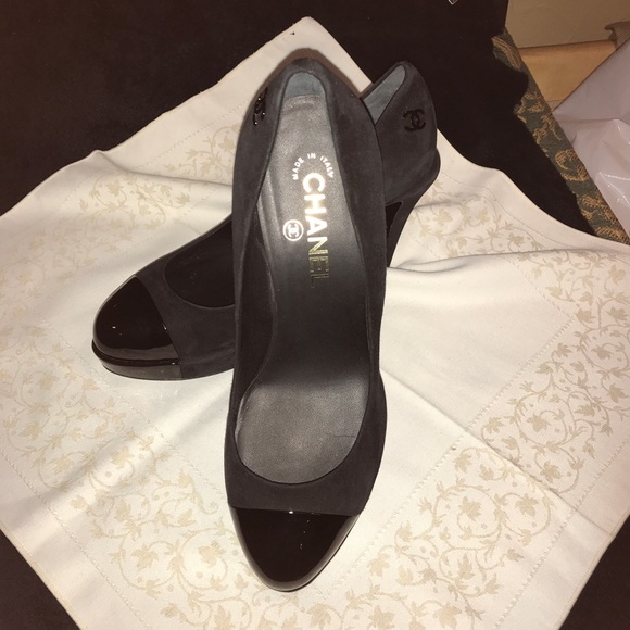 CHANEL Shoes - Chanel Cap-Toe Suede Pumps